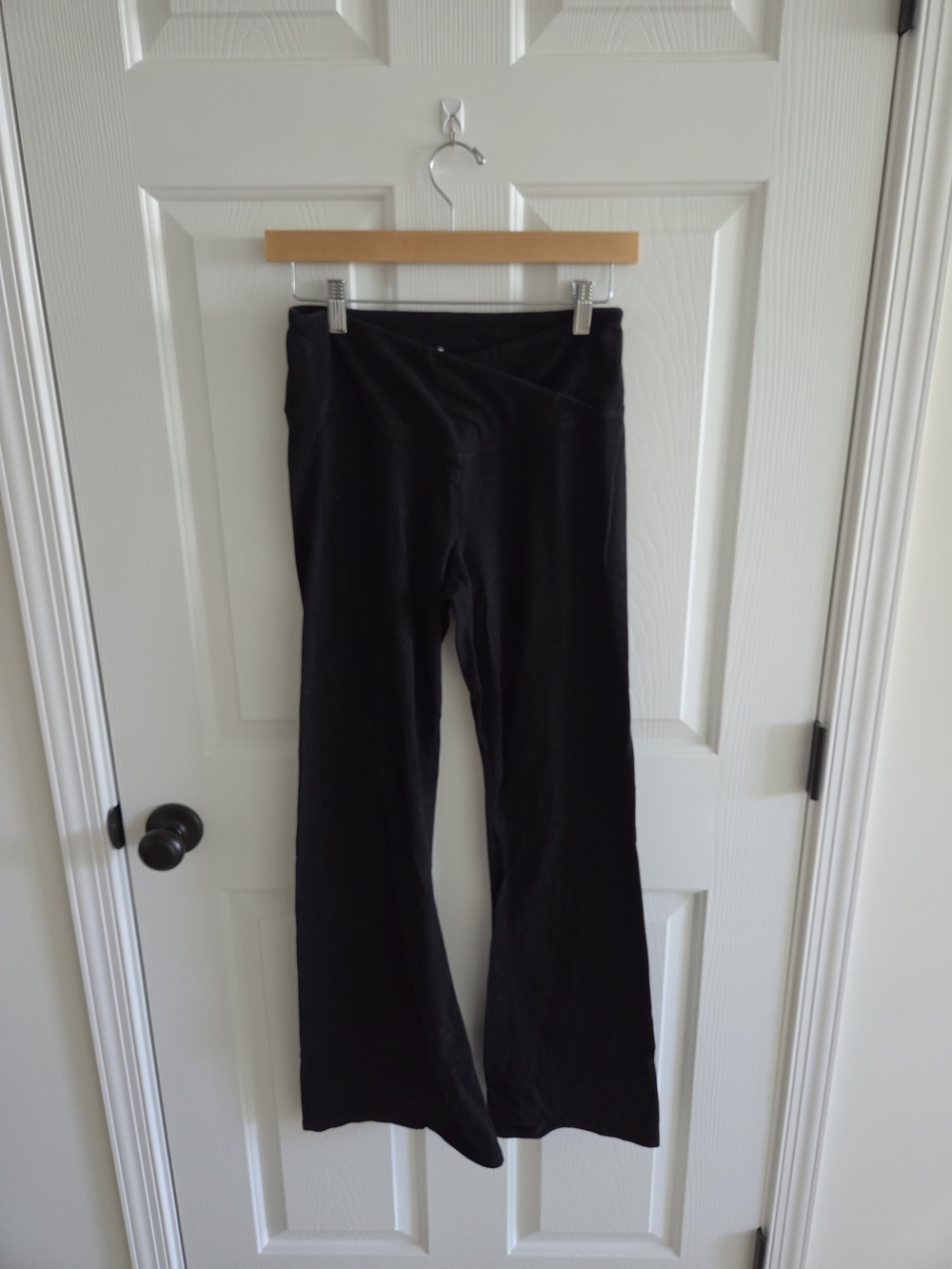 Hollister Black Cross Over Flare Leggings